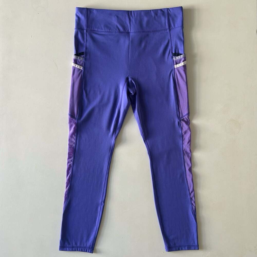 Fabletics Purple High Waisted Pocket Leggings Size Medium - Picture 2 of 9